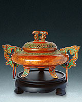 龙耳斑铜-薰炉